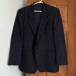 Vintage Givenchy 36 ? Men’s Striped Black? 100% Wool Blazer Sports Jacket *FLAWS